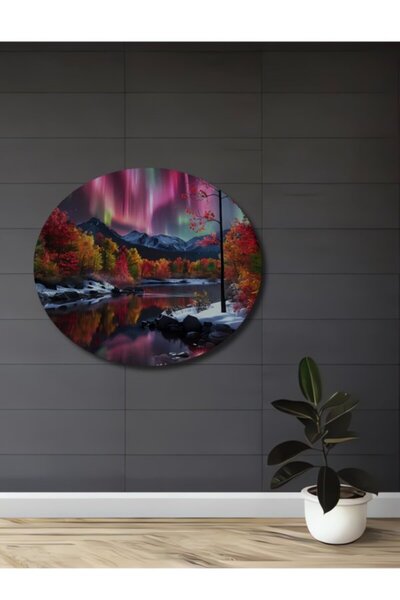 Teona Ahşap Πανέμορφο ξύλινο διακοσμητικό τραπέζι με ελαιογραφία με αίγλες το...