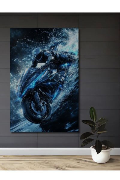 Teona Ahşap Φουτουριστικό Ξύλινο Διακοσμητικό Πίνακα με εμφάνιση ελαιογραφίας...