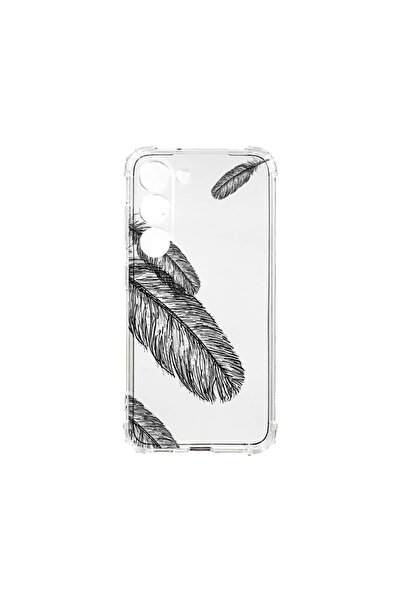 bestcase Αντικραδασμική Θήκη, Συμβατή με Samsung Galaxy S23 Plus, Feathers BW...