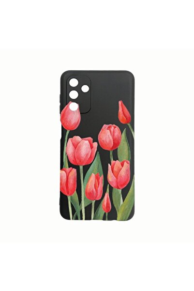 bestcase Θήκη Σιλικόνης, Συμβατή με Samsung Galaxy A04s, Κόκκινες Τουλίπες, Α...