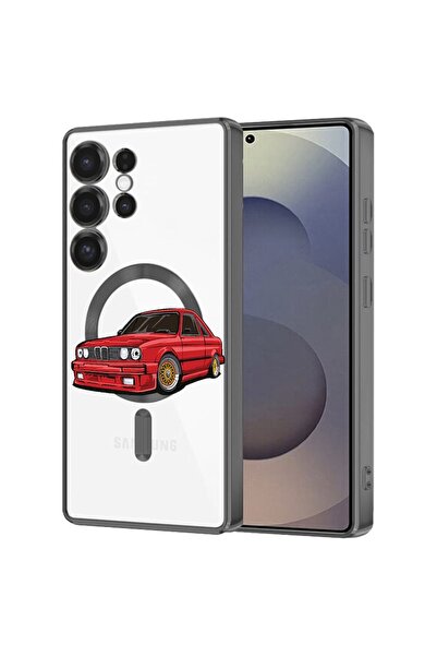 bestcase Πολυτελής Θήκη MagSafe, Συμβατή με Samsung Galaxy S24 Ultra, Στυλ ρε...