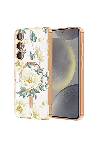 bestcase Πολυτελής Θήκη MagSafe, Συμβατή με Samsung Galaxy A55, Φλοράλ Σχέδιο...