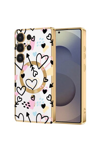 bestcase Πολυτελής Θήκη MagSafe, Συμβατή με Samsung Galaxy S24 Ultra, Ρομαντι...