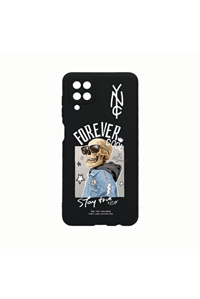 bestcase Θήκη Σιλικόνης, Συμβατή με Samsung Galaxy A12, Σχέδιο Σκελετού Forev...