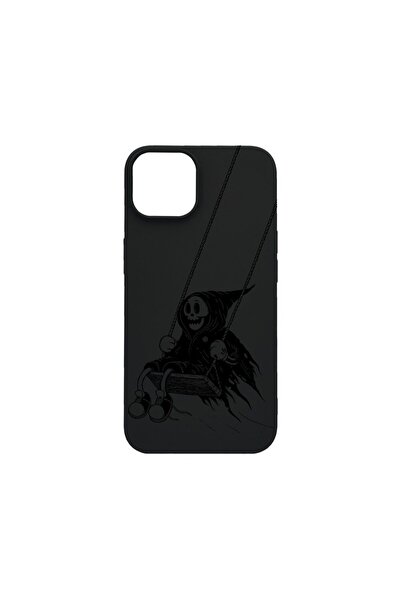 bestcase Λεπτή Θήκη Σιλικόνης 0.8MM, Συμβατή με Apple iPhone 14, Σχέδιο Death...