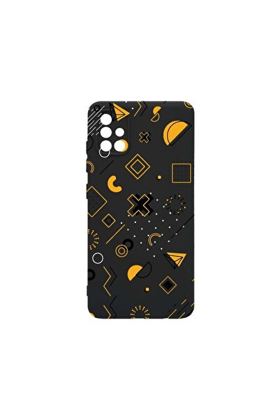 bestcase Θήκη Υγρής Σιλικόνης Premium, Συμβατή με Samsung Galaxy A71, Σύμβολα...