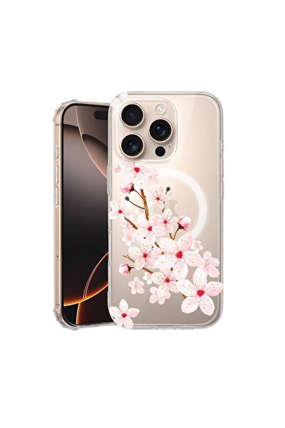 bestcase ¬Æ Husa pentru Apple iPhone 16 Pro, MagSafe Anti Shock, Spring Flowe...