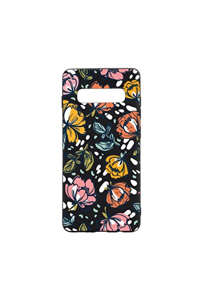 bestcase Θήκη Σιλικόνης Συμβατή με Samsung Galaxy S10 Plus, Λουλούδια - Παστέ...