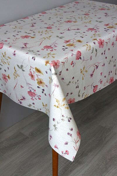 DDHOME Τραπεζομάντηλο από υφασμάτινο ύφασμα PVC που σκουπίζεται με επένδυση α...