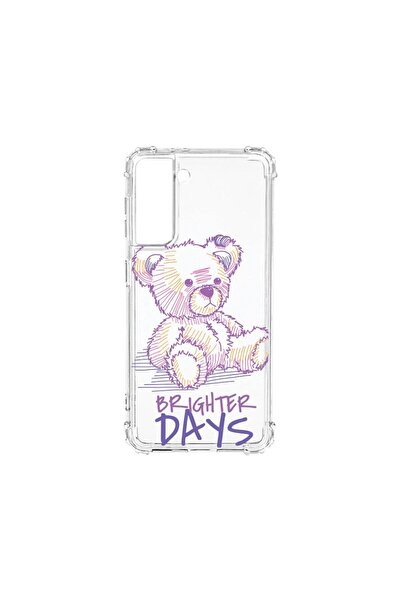 bestcase Husă Antișoc 1.5MM, Compatibilă cu Samsung Galaxy S21 FE, Ursuleț de...