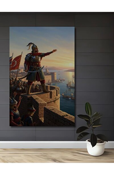 Teona Ahşap Φατίχ Σουλτάν Μεχμέτ Χαν Ξύλινο Διακοσμητικό Πίνακας Ιστορίας για...