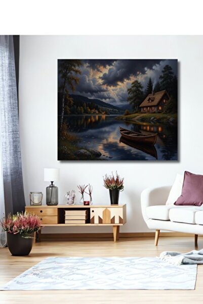 Teona Ahşap Ξύλινο διακοσμητικό πίνακα με ρεαλιστική εμφάνιση ελαιογραφίας, σ...