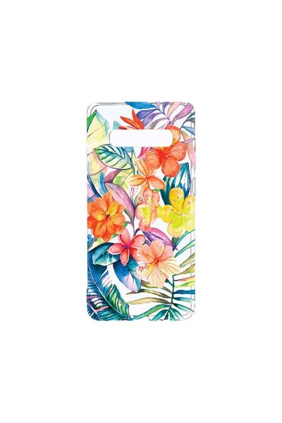 bestcase Διαφανής Θήκη Σιλικόνης 2MM, Συμβατή με Samsung Galaxy S10, Λουλούδι...