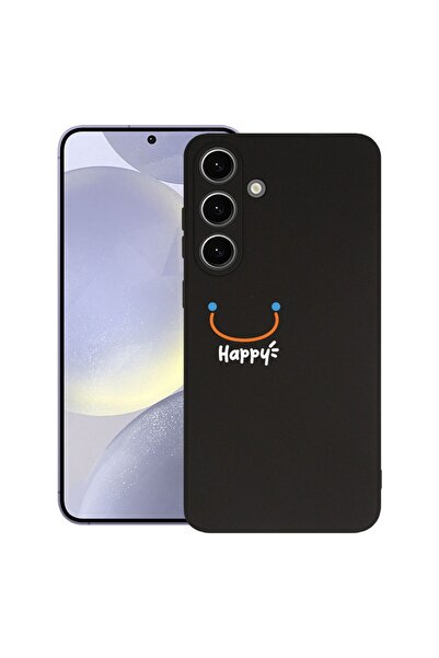 bestcase Θήκη για Samsung Galaxy S25, Premium Λεπτή Σιλικόνη 1.2MM, Be Happy,...