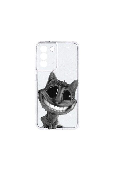 bestcase Θήκη Crystal Glitter 2MM, Συμβατή με Samsung Galaxy S22, Crazy Cat, ...