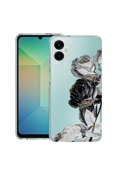 bestcase ¬Æ Husa pentru Samsung Galaxy A06 5G, Anti Shock 1.5MM, Black Rose, ...