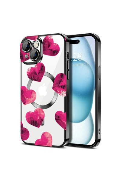 bestcase Πολυτελής Θήκη MagSafe, Συμβατή με Apple iPhone 14 Plus, Ρομαντικό Σ...