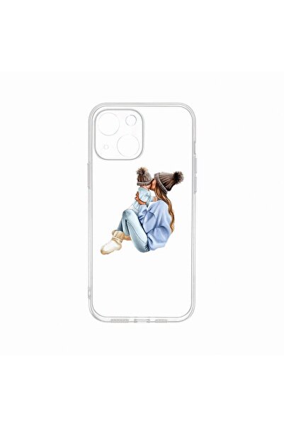 bestcase Θήκη, Συμβατή με Apple iPhone 14 Plus, Μαμά με κορίτσι και αγόρι, Αν...