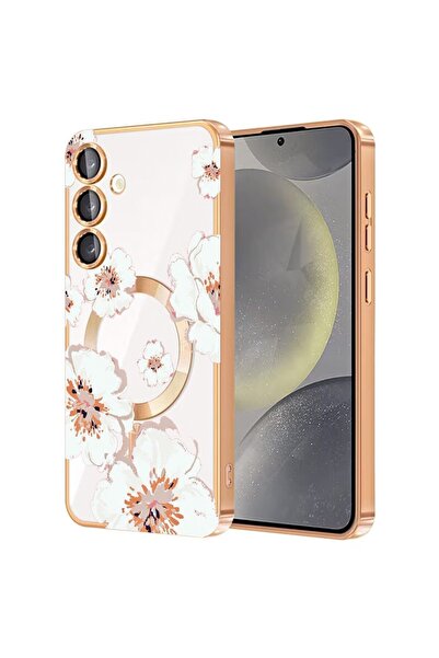 bestcase Πολυτελής Θήκη MagSafe, Συμβατή με Samsung Galaxy A35, Φλοράλ Σχέδιο...