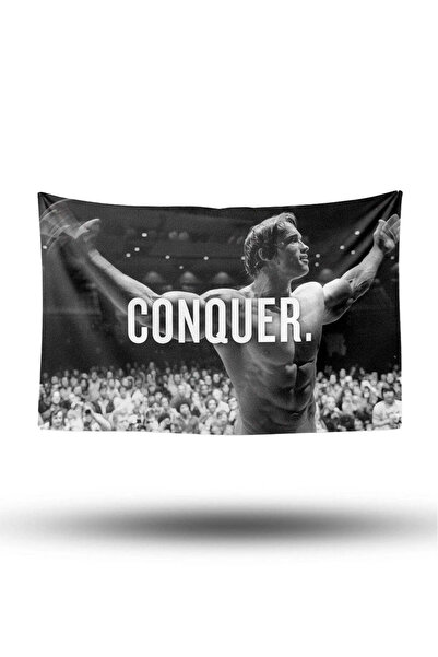 WithWall Arnold Conquer Duvar Örtüsü, Gym, Bodybuilding Duvar Halısı
