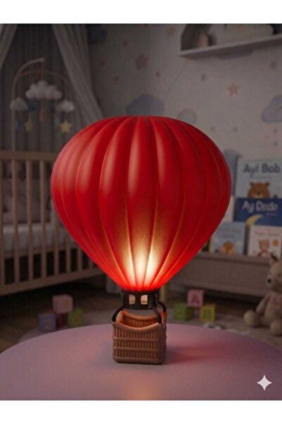 3d layer craft Şık ve Modern Sıcak Hava Balonu Şeklinde Lamba - Dekoratif Ayd...