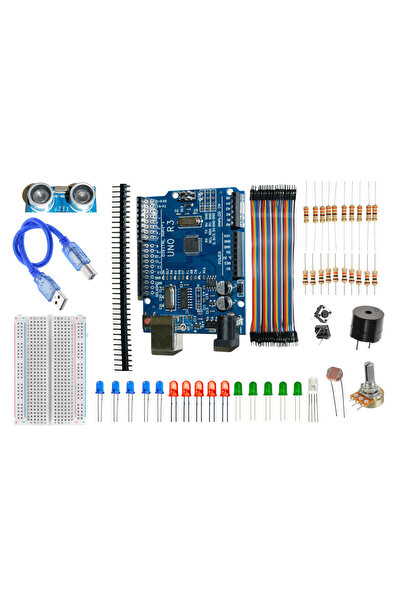 ATOLYE ELEKTRONİK Arduino Temel Seviye Kutulu Başlangıç Seti - 46 parça