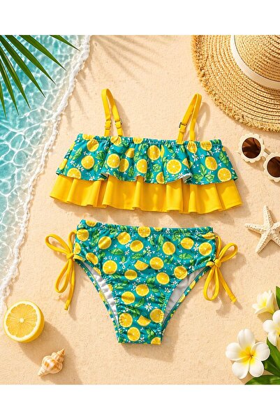 Bilge Trend Girl's Bikini Set Suitable for Sea and Pool Use