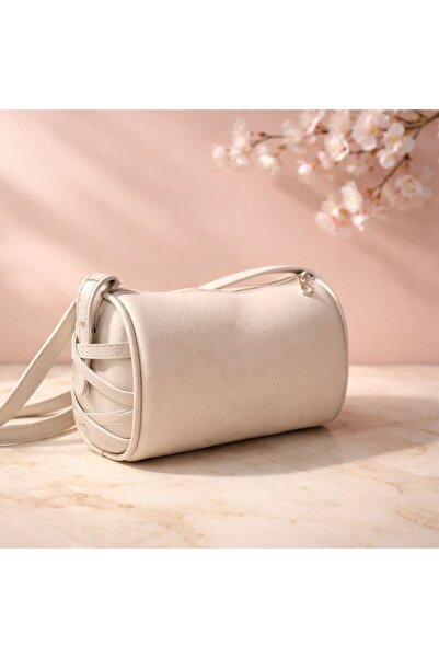 B&T Bujiteri Crossbody Strap Cylinder Model Stylish Women's Soft Leather Shou...