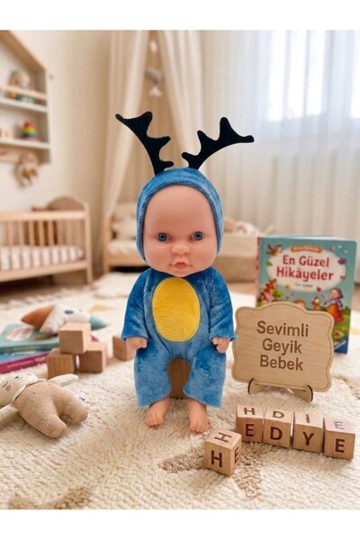 ARAD PRO Sevimli Kostümlü Et Bebek - Dekoratif ve Eğlenceli Sabit Figür Oyunc...