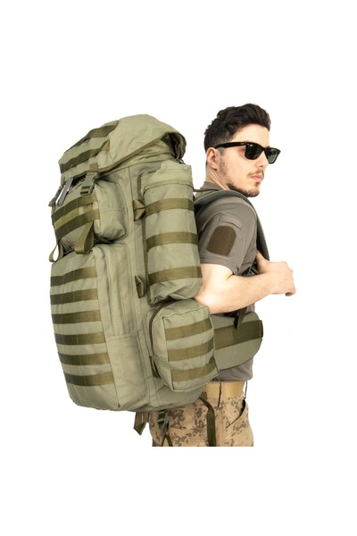 KORDAK Στρατιωτική τσάντα χακί 110 λίτρων - Τσάντα επιχειρήσεων ορειβασίας