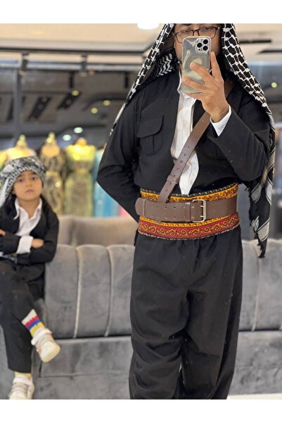 BAW COMPANY Ανδρικό Παραδοσιακό Φόρεμα με Μοτίβο Μποτάνι, Σετ Σαλβάρ, Παραδοσ...