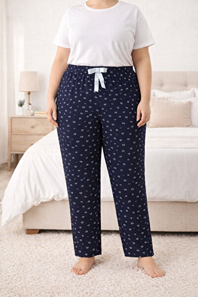 Melff Women's Bamboo Lycra Ring Viscose Oversize Pajama Bottoms