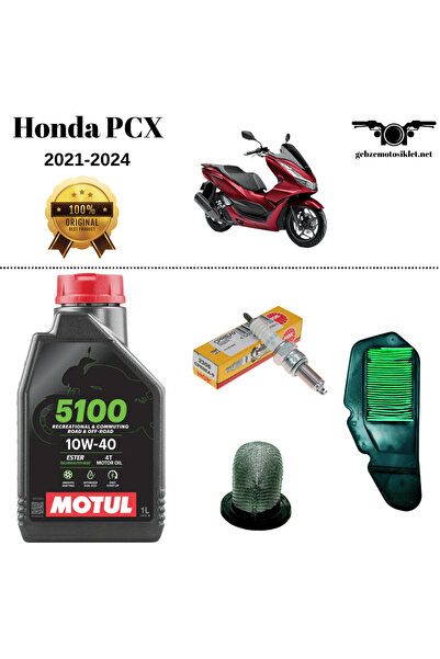 Motul Bakım Seti Pcx 125 2021-2024 Hava Filtresi Ngk Buji 5100 10W40