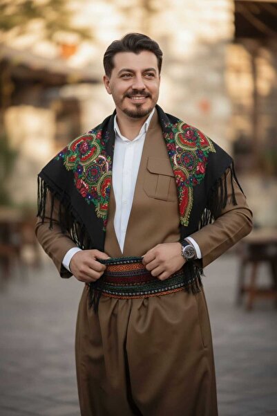 BAW COMPANY Ανδρικό Παραδοσιακό Φόρεμα με Μοτίβο Μποτάνι, Σετ Σαλβάρ, Παραδοσ...