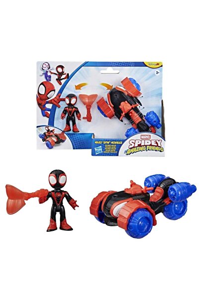 Marvel Spidey and His Amazing Friends Aksiyon Figürü ve Araç Seti Miles Moral...