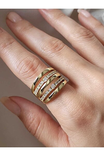 ZÜLİSCH SU YOLU YÜZÜK KALIN MODEL ORJİNAL XUPİNG 14K GOLD SUYA DAYANIKLI