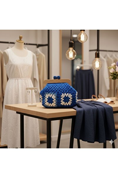 MİRİLİA Ahşap Burslu Motif El Çantası