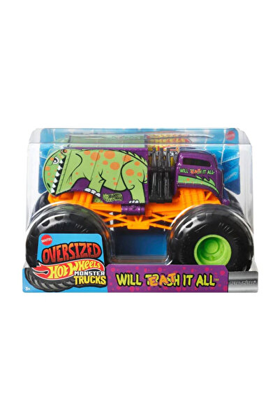 HOT WHEELS Monster Trucks 1:24 Arabalar Will Eat It All JJB04