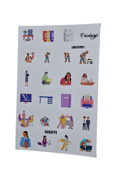 Fizello Σετ αυτοκόλλητων προετοιμασμένων για την επιχειρηματική ζωή στο γραφε...