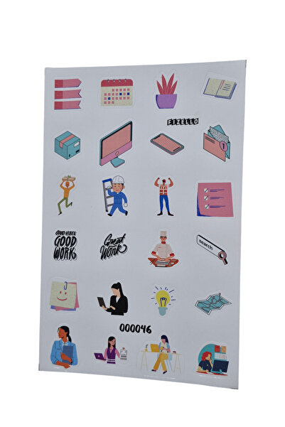 Fizello Σετ αυτοκόλλητων προετοιμασμένων για την επιχειρηματική ζωή στο γραφε...