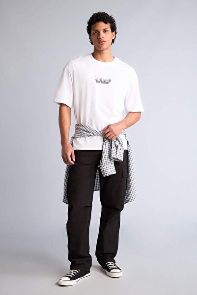 DeFacto Φαρδύ παντελόνι κάργκο με τσέπες G8147AX26SM