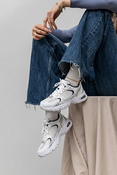 Encool Γυναικεία λευκά αθλητικά παπούτσια – Χοντρή σόλα, ελαφριά & άνετα παπο...