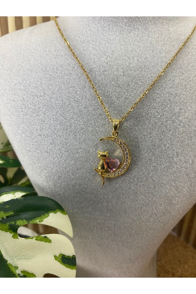 eiboutiqueofficial Ayda Oturan Kedi Kolye