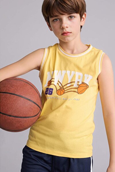 DeFacto Αθλητικό μπλουζάκι με λαιμόκοψη ποδηλάτου για αγόρια H4283A826HS