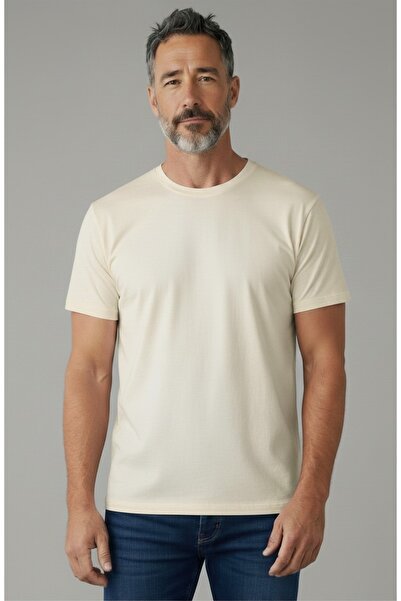 Geco Ανδρικό/Unisex 100% βαμβακερό μπλουζάκι με χοντρή υφή, βασική κανονική ε...