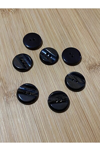 Lorin hobi Wavy Cardigan Vest Button 18 mm 5 Pieces Brown