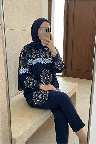 Kirazca Butik Γυναικείο πουκάμισο με σχέδια, μεγάλου μεγέθους, με γιακά, χιτζ...