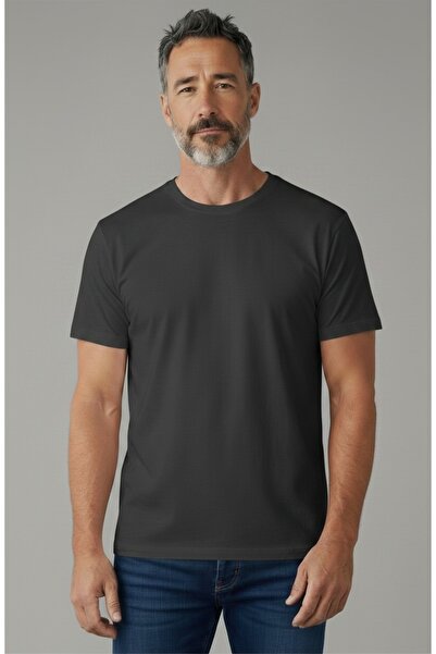 Geco Ανδρικό/Unisex 100% βαμβακερό μπλουζάκι με χοντρή υφή, βασική κανονική ε...