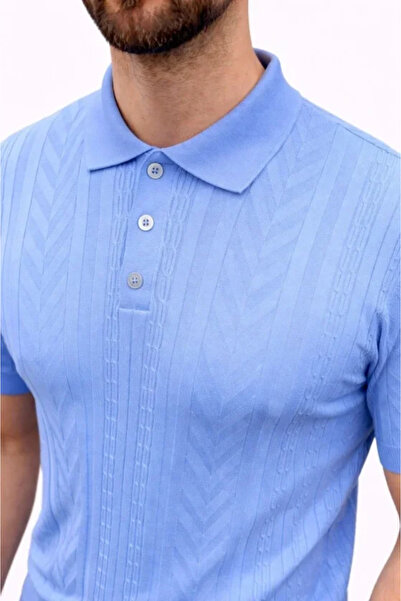 Modayakamoz Men's Summer Knitwear T-Shirt Short Sleeve Polo Collar Buttoned T...