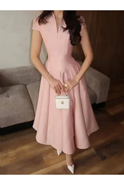 Gardenia Fashion فستان ميدي كلاسيكي